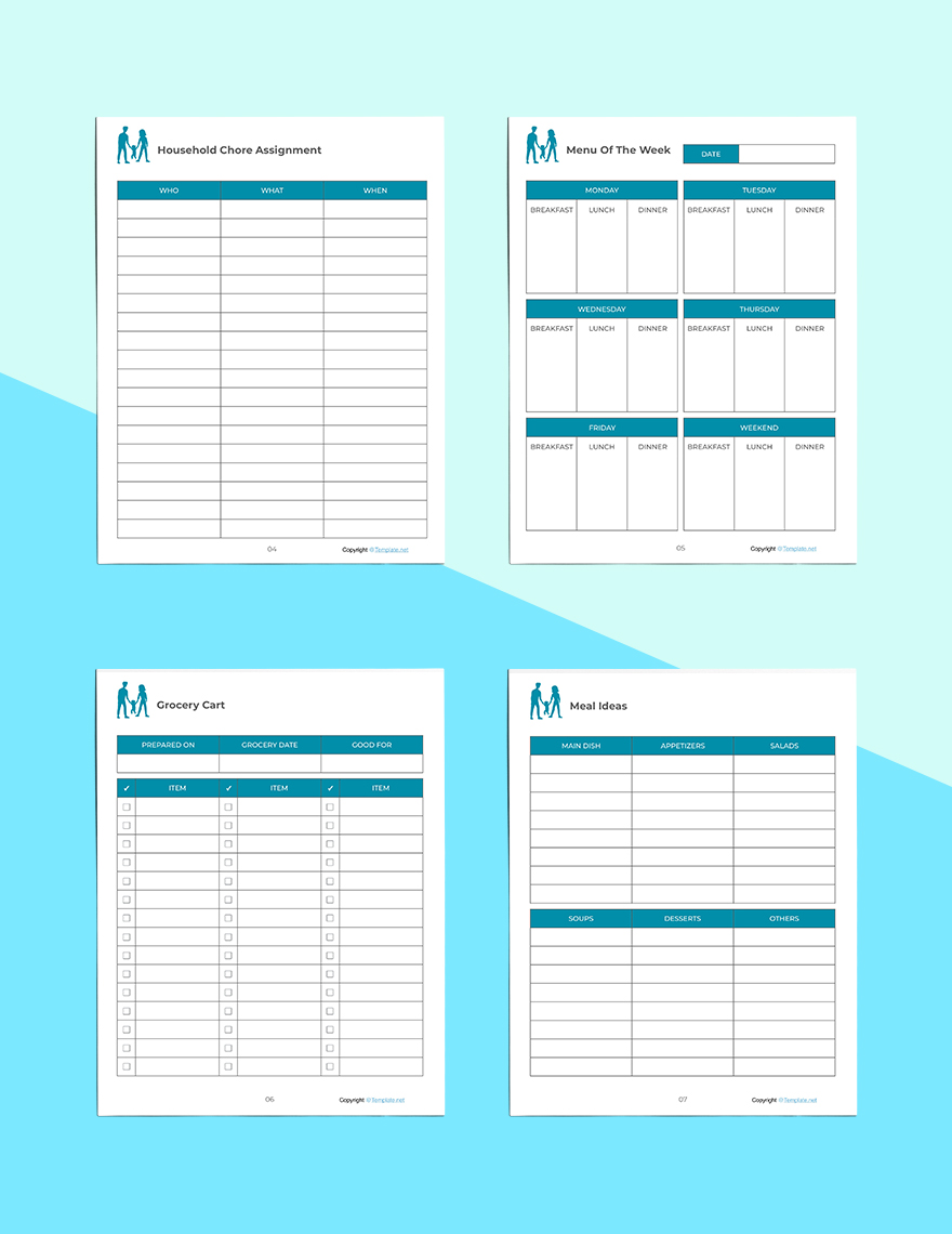 Printable Family Planner Example