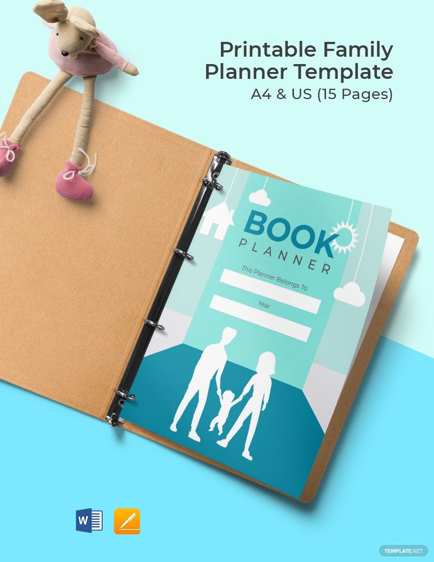 Free Printable Family Planner Template