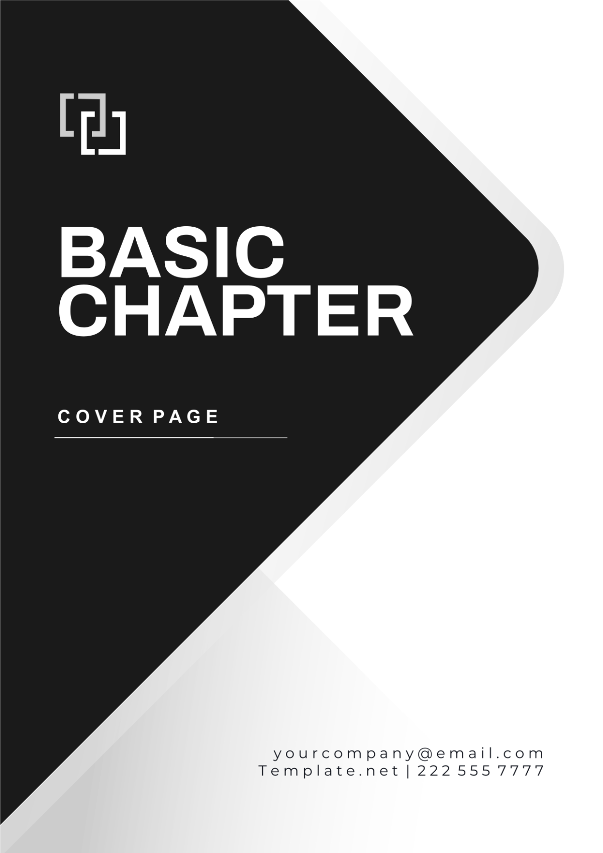 Free Basic Chapter Cover Page Template