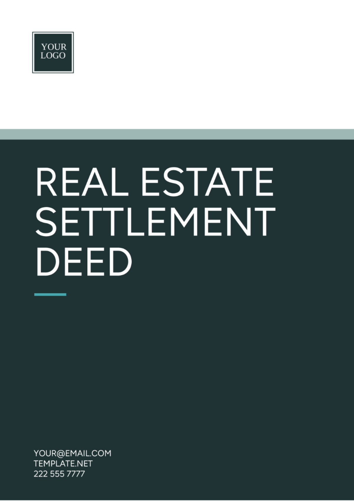 Free Real Estate Settlement Deed Template