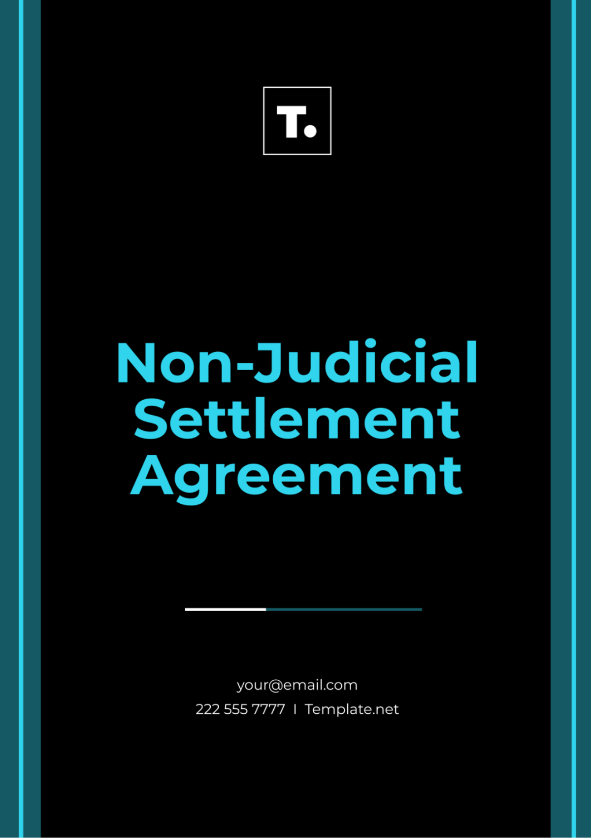Free Non Judicial Settlement Agreement Template