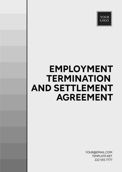Free Employment Termination and Settlement Agreement Template to Edit Online