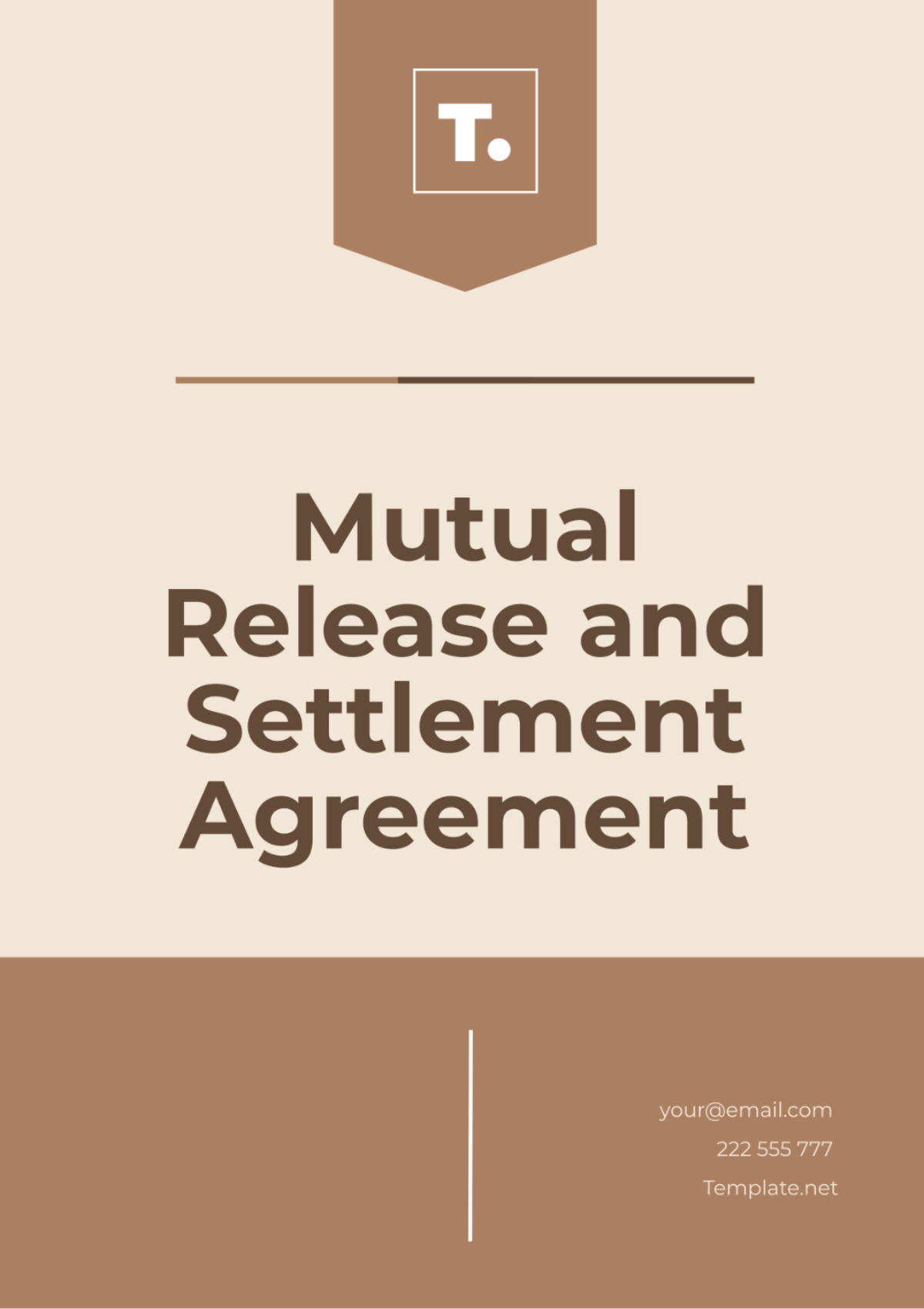 Free Mutual Release and Settlement Agreement Template