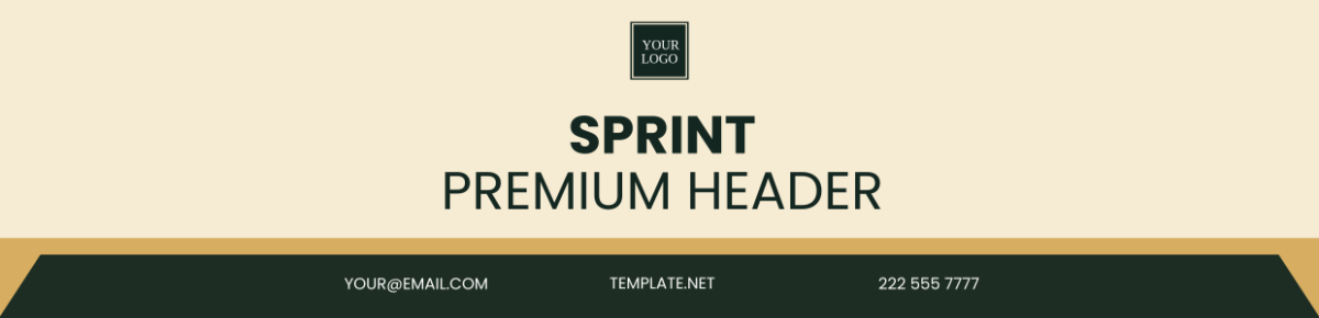 Free Sprint  Premium Header Template
