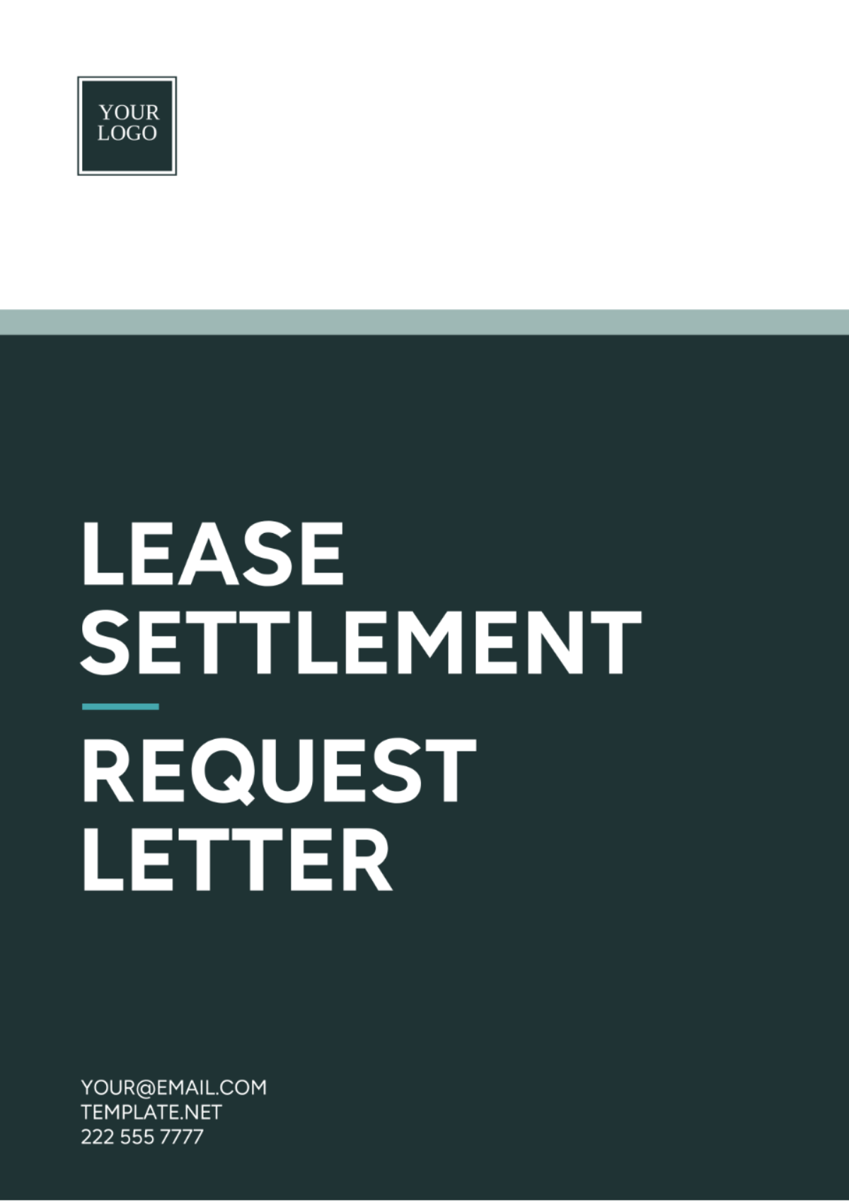 Free Lease Settlement Request Letter Template