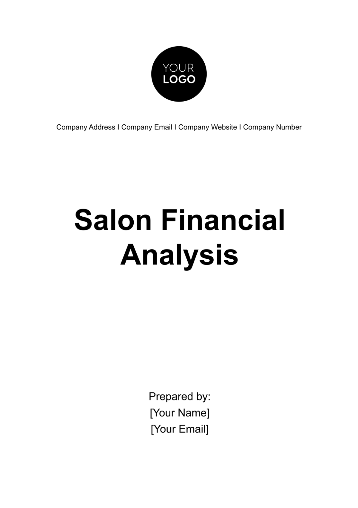 Salon Financial Analysis Template
