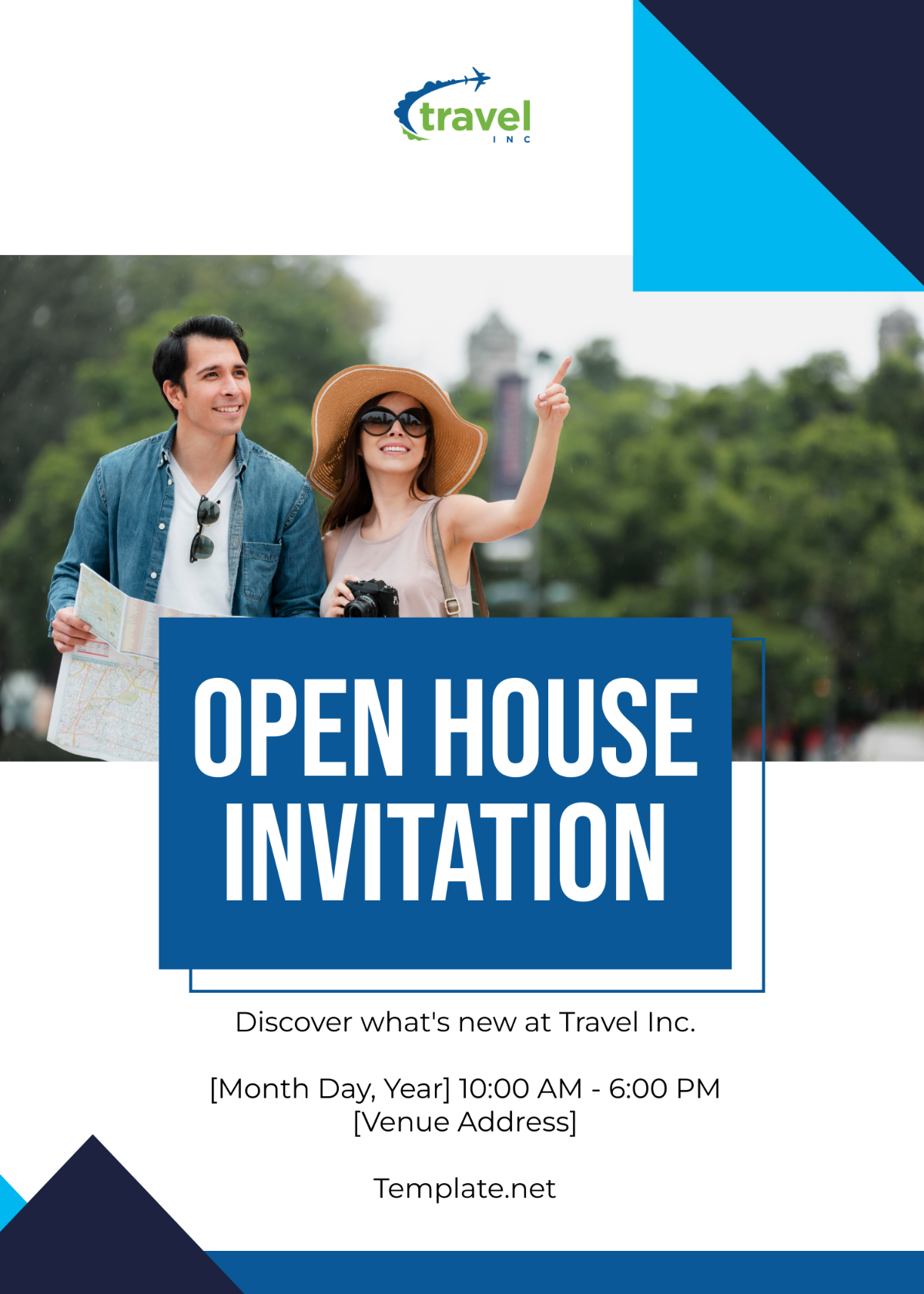 Free Travel Agency Open House Invitation Template