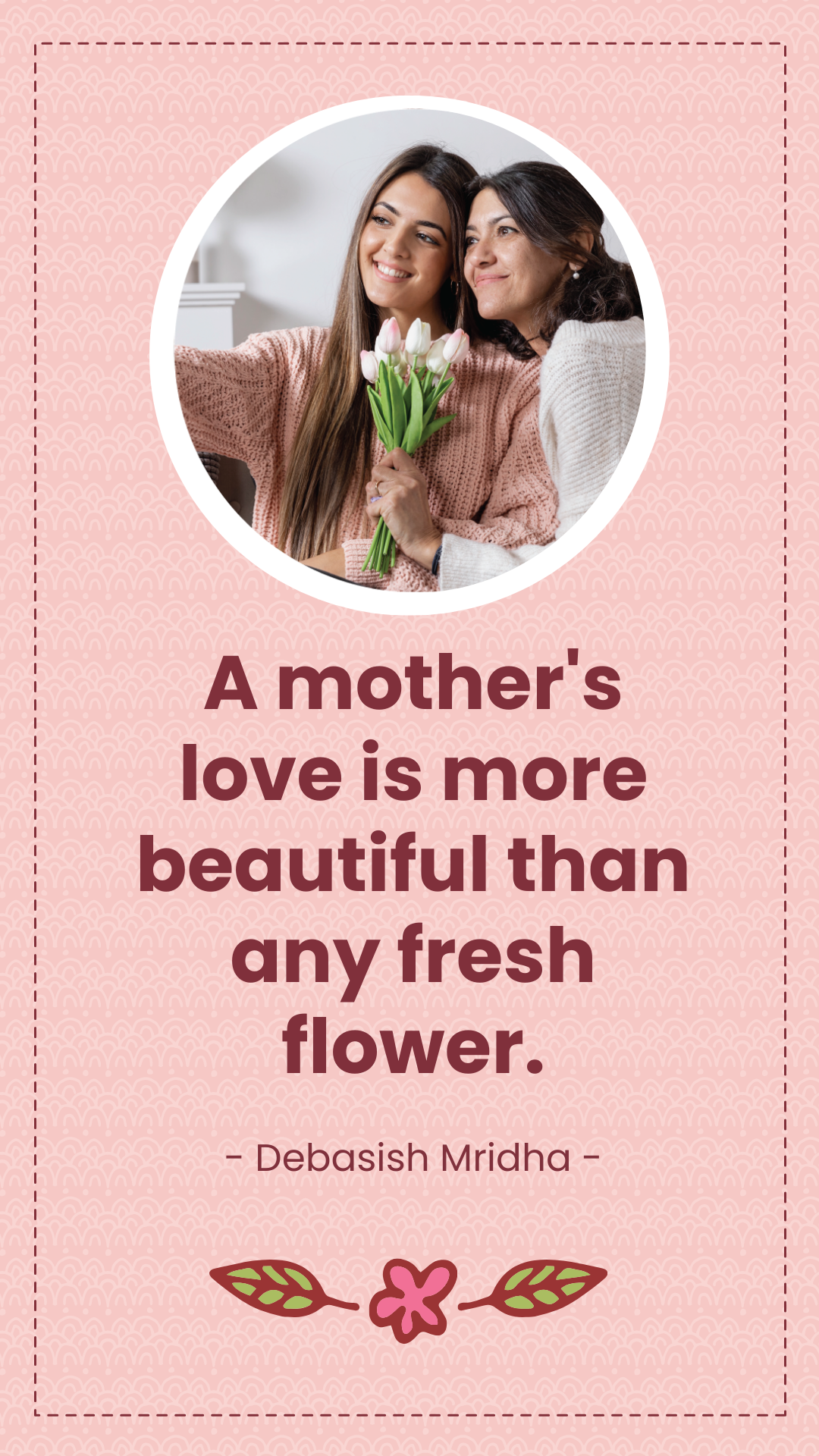 Free Mother's Day Photo Quotes Template