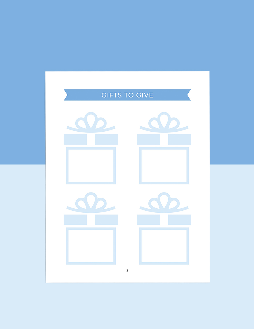 Holiday Story Planner Template