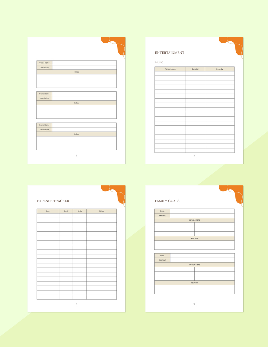 Family Reunion Planner Template Download In Word Google Docs PDF Apple Pages Template
