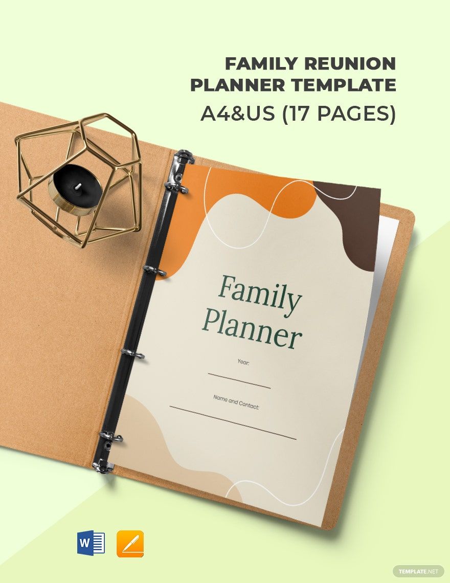 Family Reunion Planner Template in Word, Google Docs, PDF, Apple Pages
