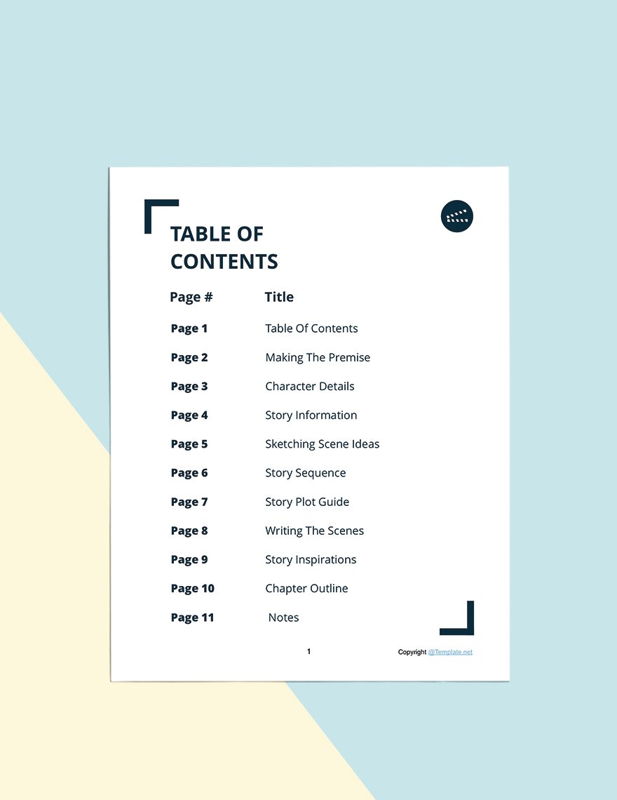 Printable Story Planner Template