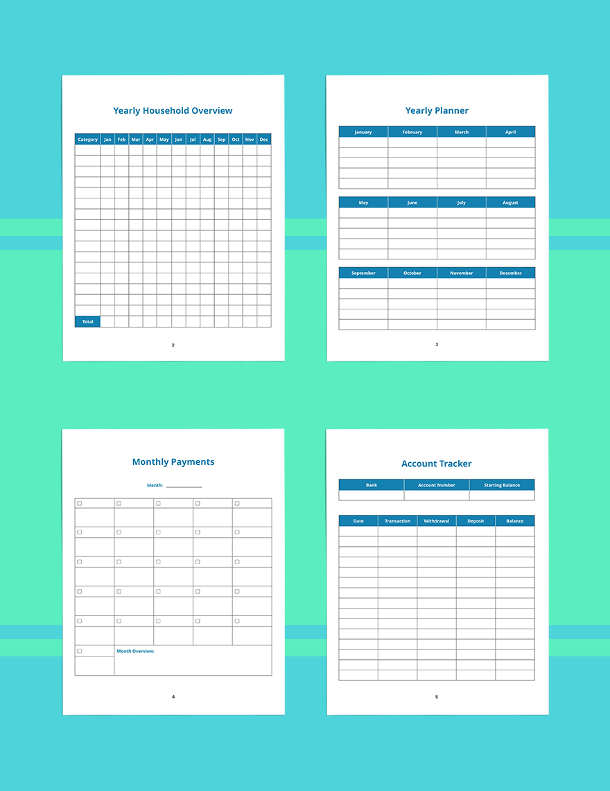 Family Budget Planner Template Sample