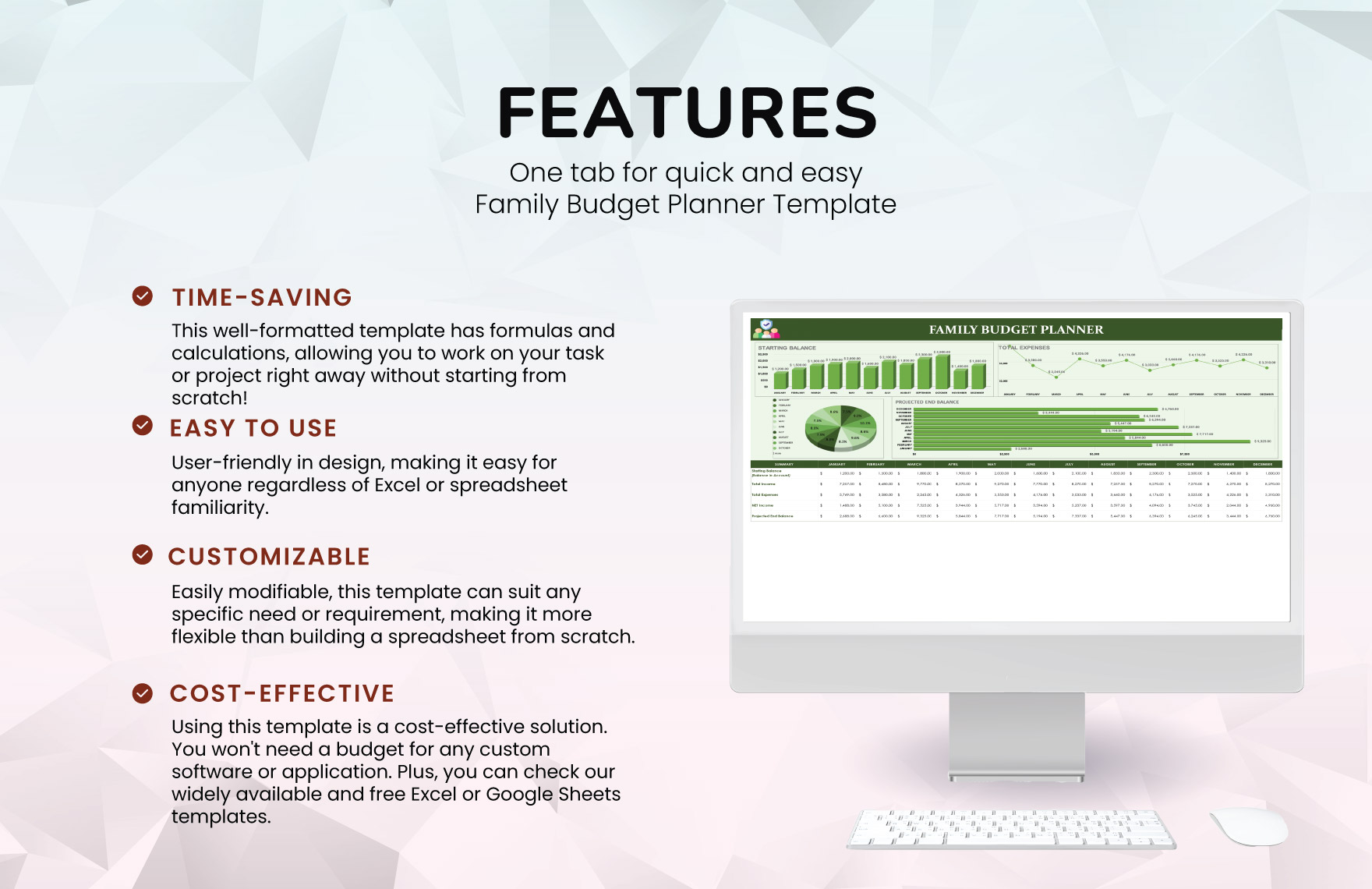 Family Budget Planner Template