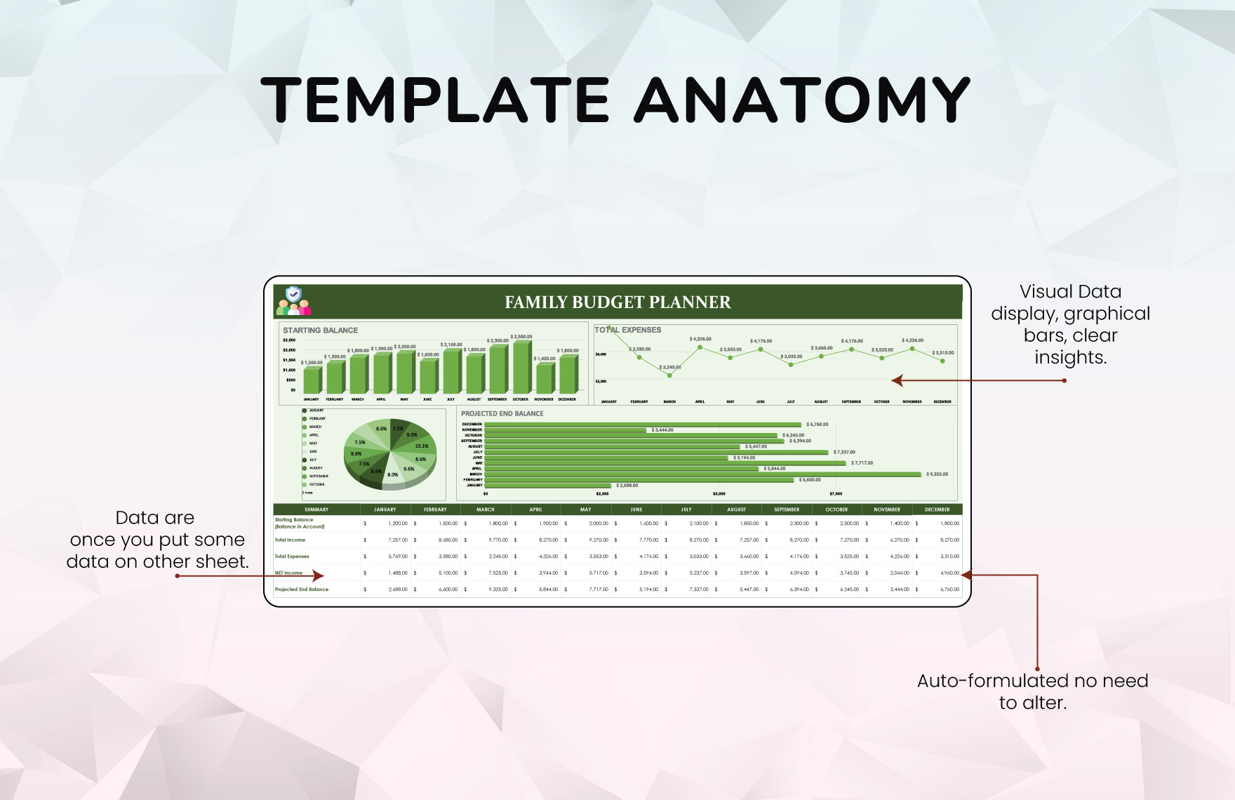 Family Budget Planner Template
