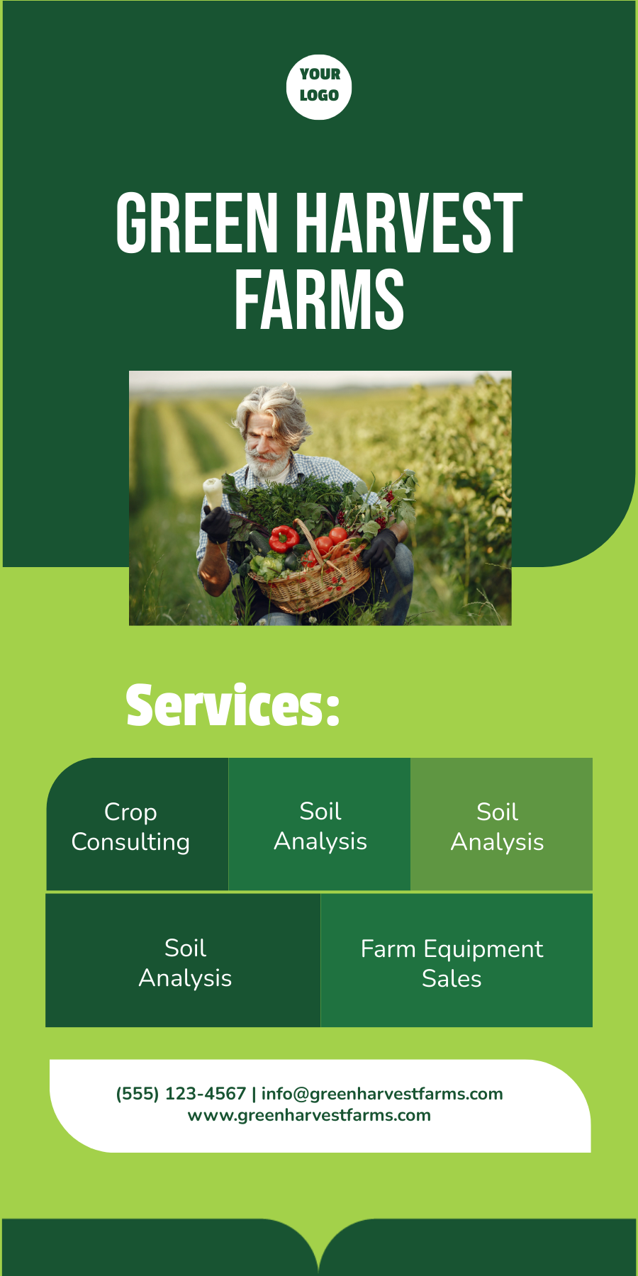 Free Agriculture Roll Up Banner Template