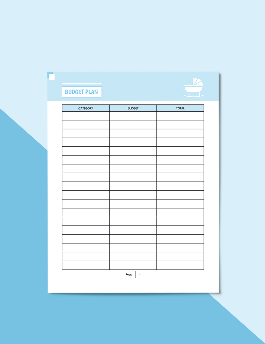 Baby Shower Party Planner Template