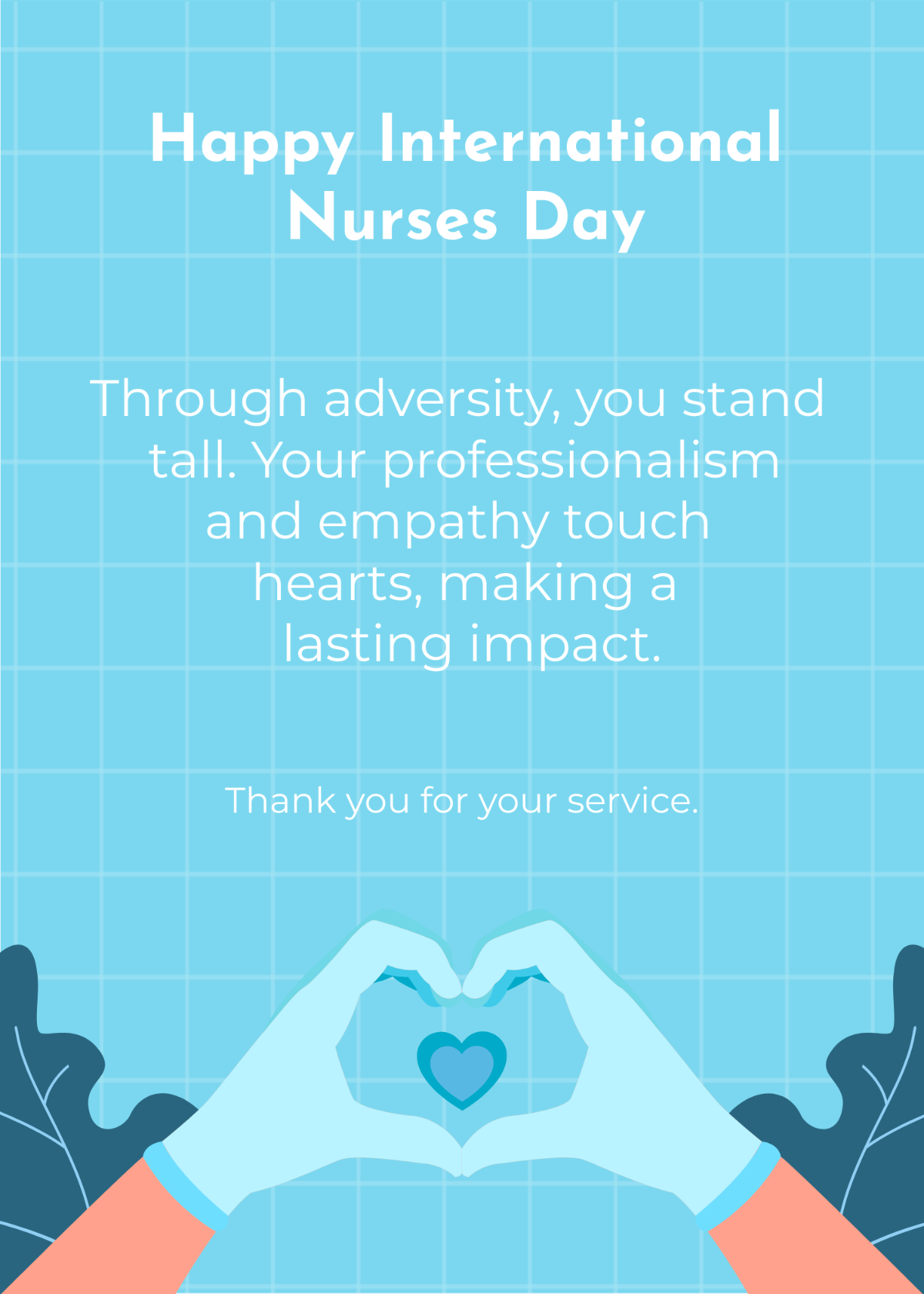 Free International Nurses Day Greeting Card Template