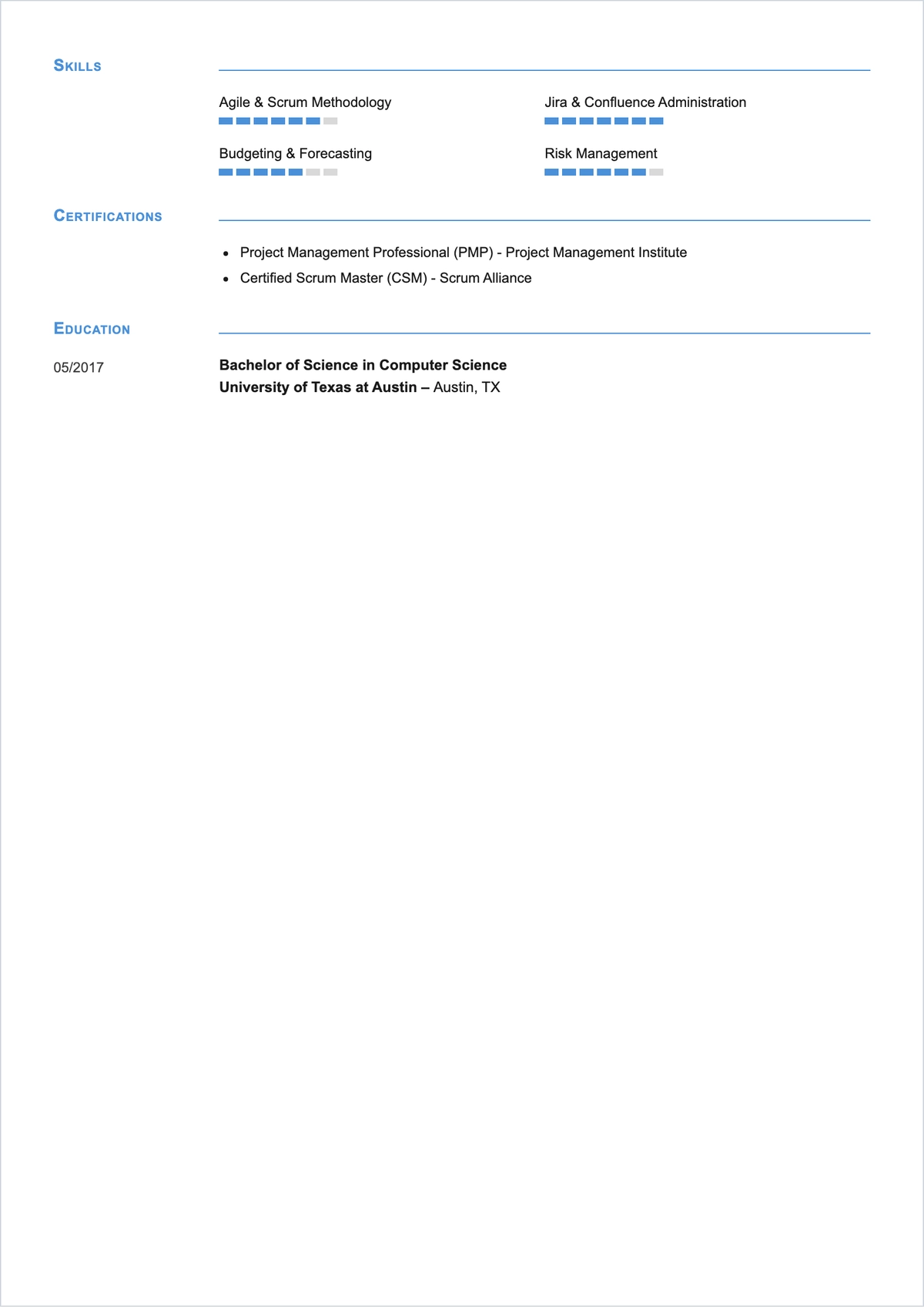 Free ATS Resume Template, AI Resume Builder