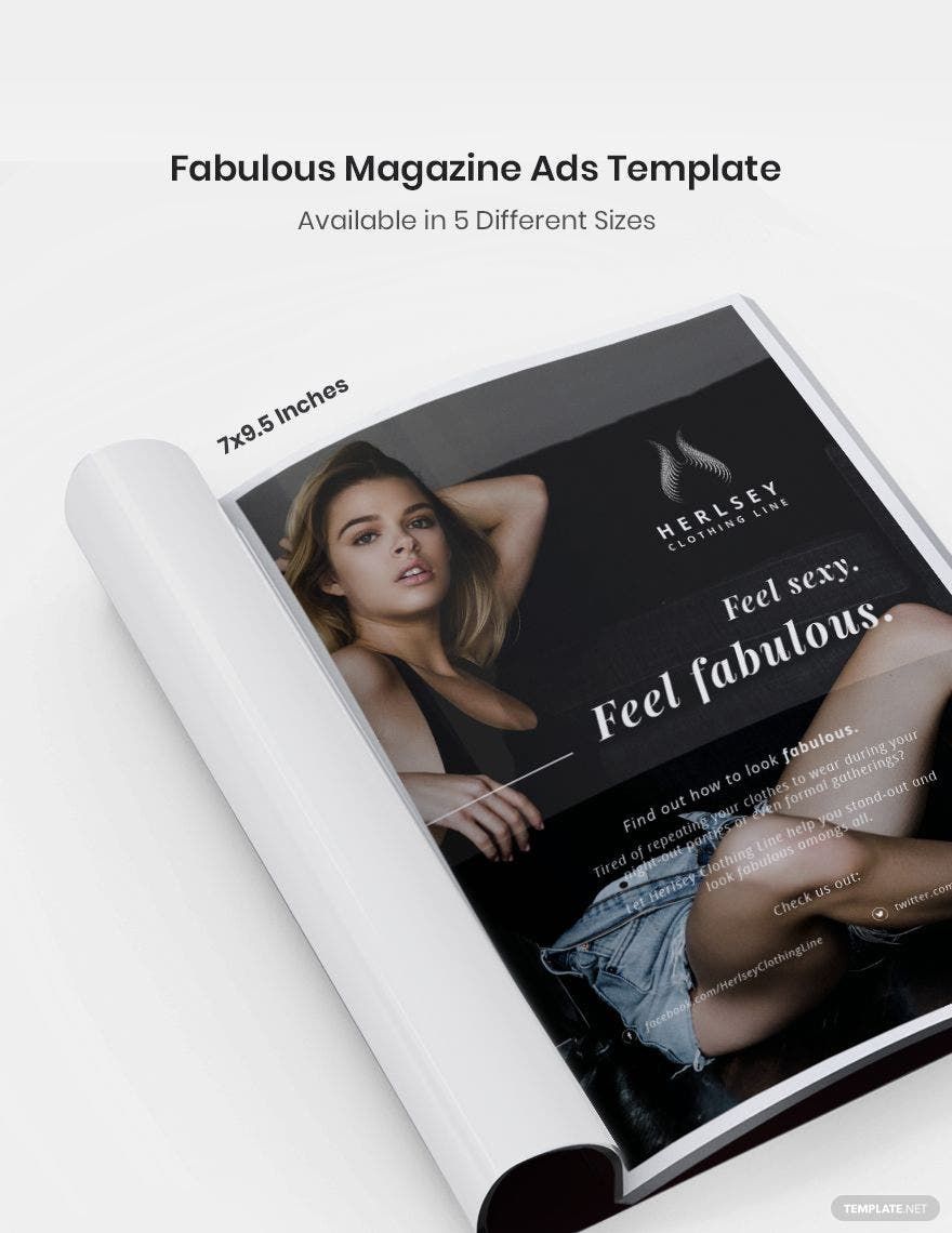 Fabulous Magazine Ads Template