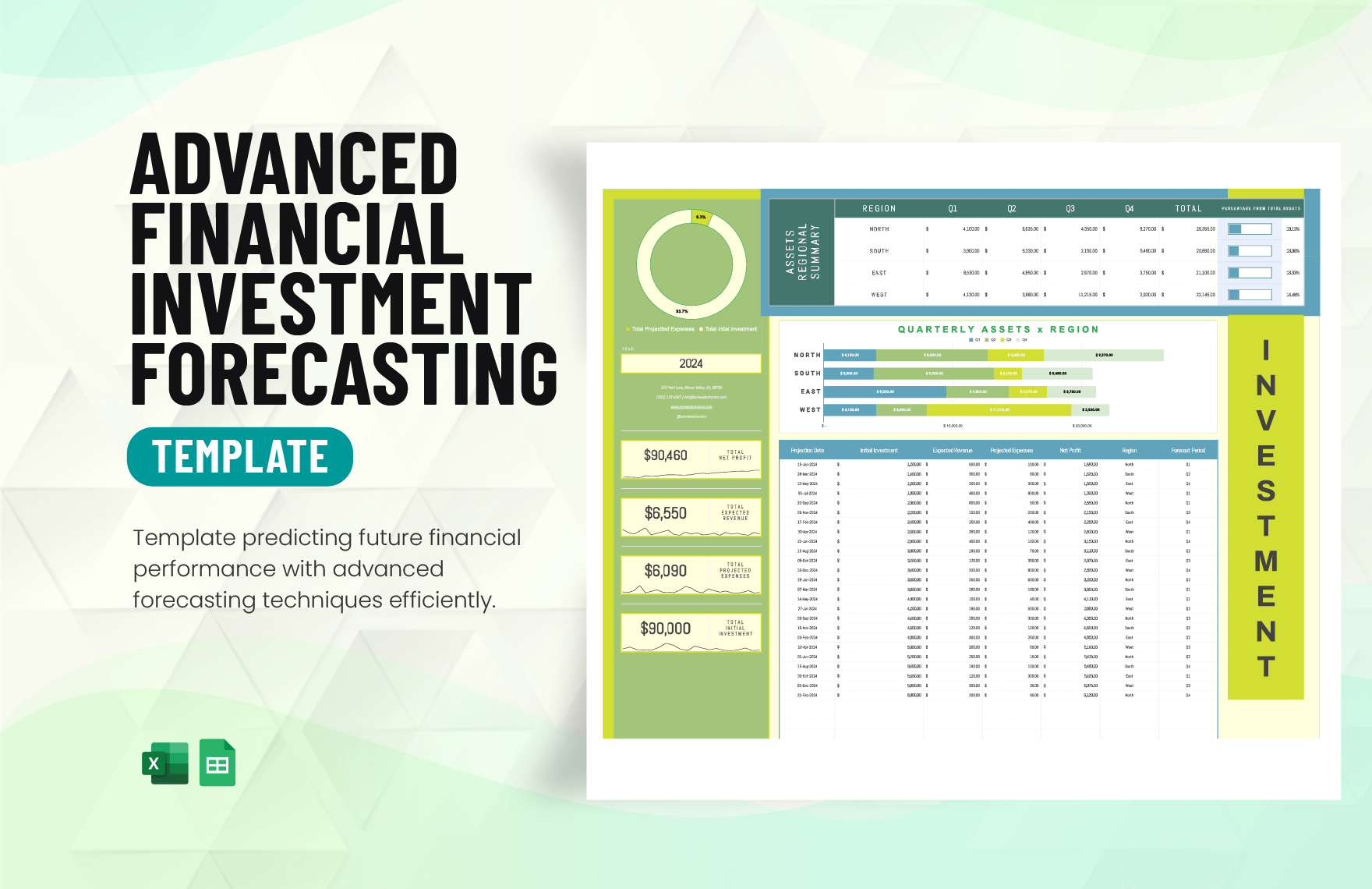 Advanced Financial Investment Forecasting Template