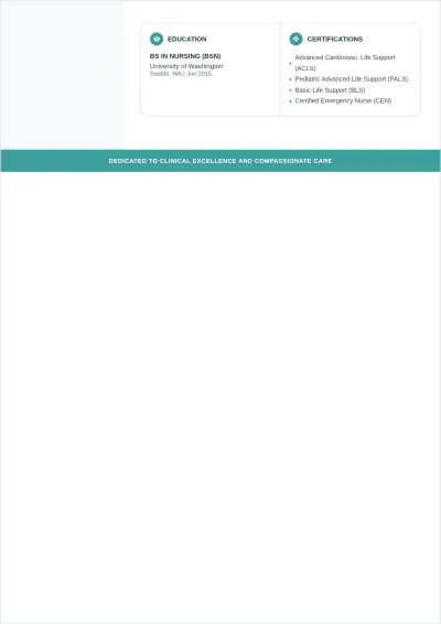 Free Experienced Nurse ATS Resume Template, AI Resume Builder