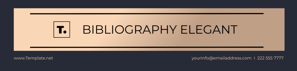 Bibliography Elegant Header Template