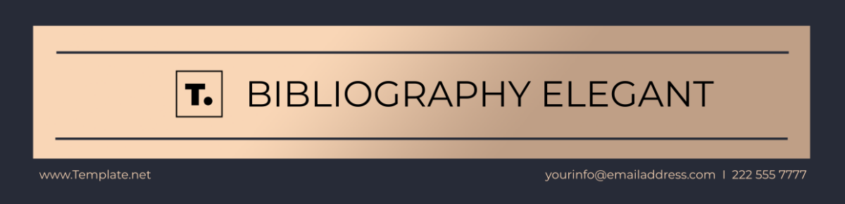 Bibliography Elegant Header