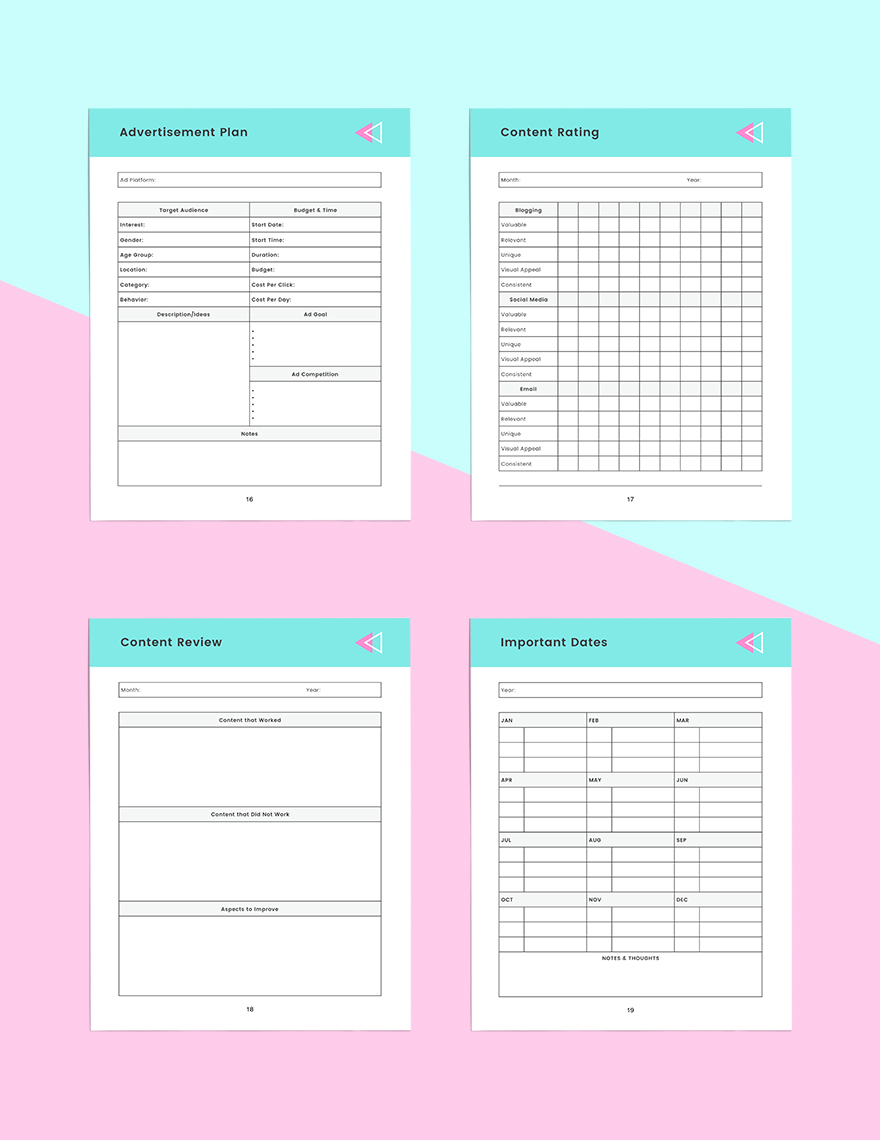 Blog Strategy Planner Template