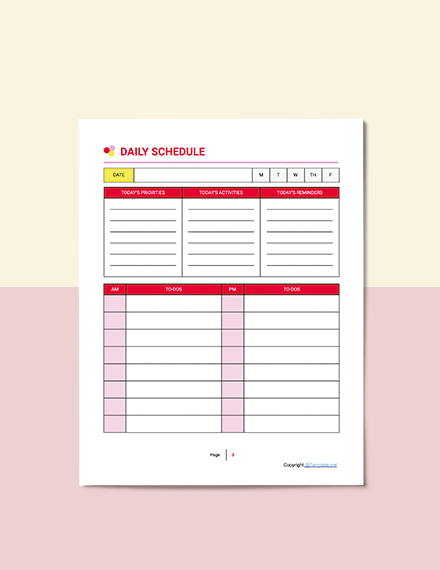 Printable Preschool Planner Template - Word | Apple Pages