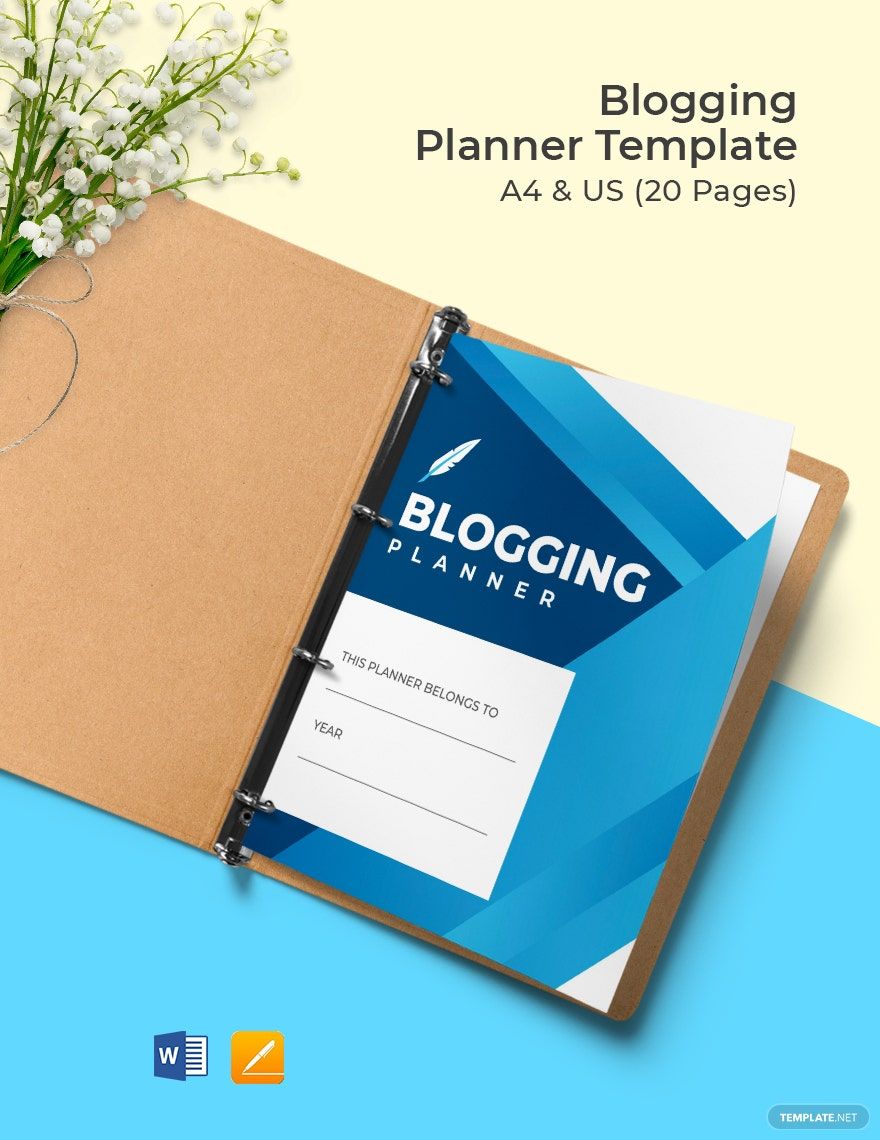 Blogging Planner Template