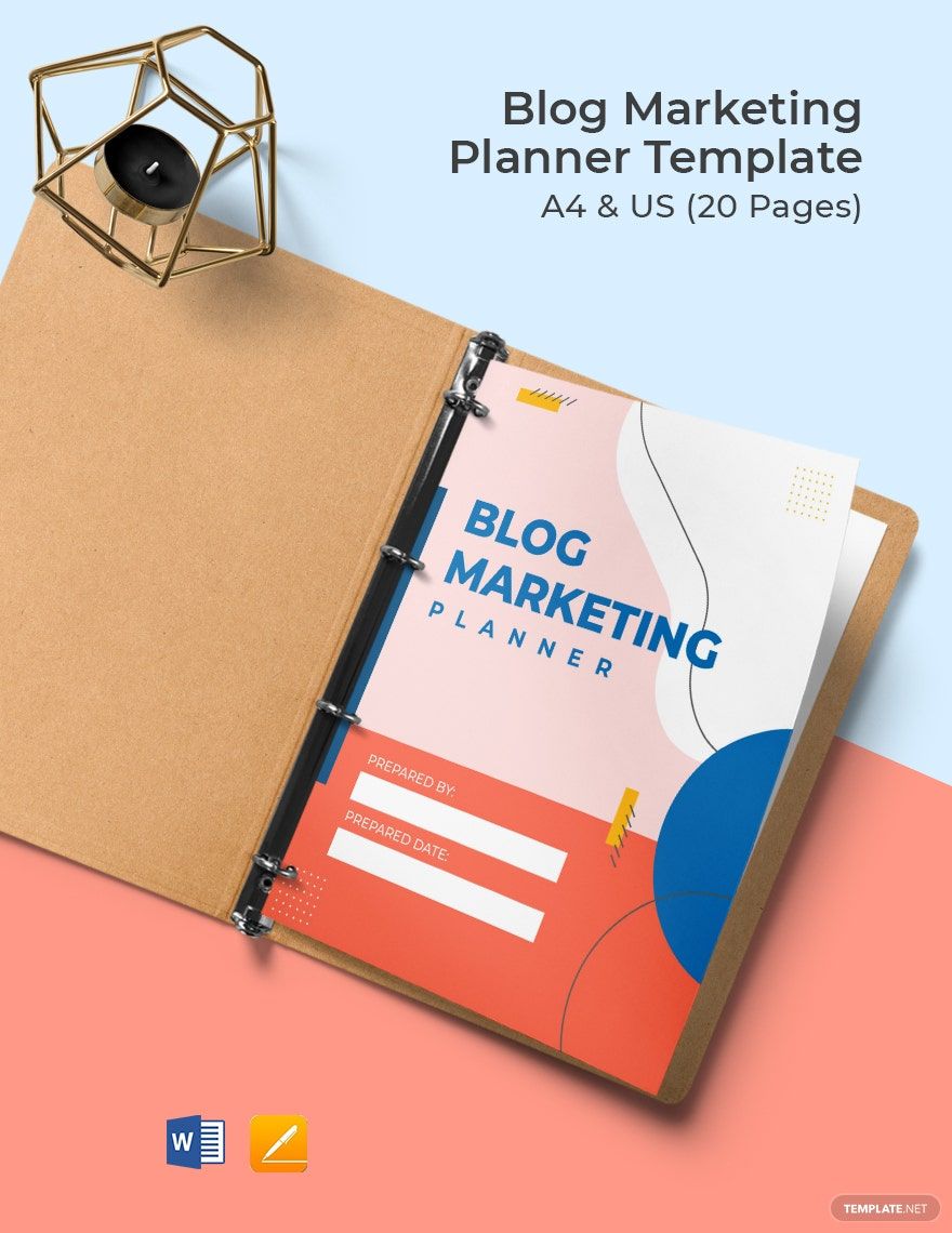 Free Blog Marketing Planner Template