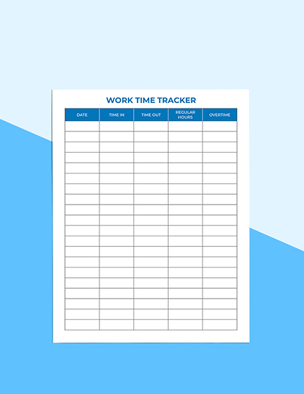Employee Attendance Work Planner Editable