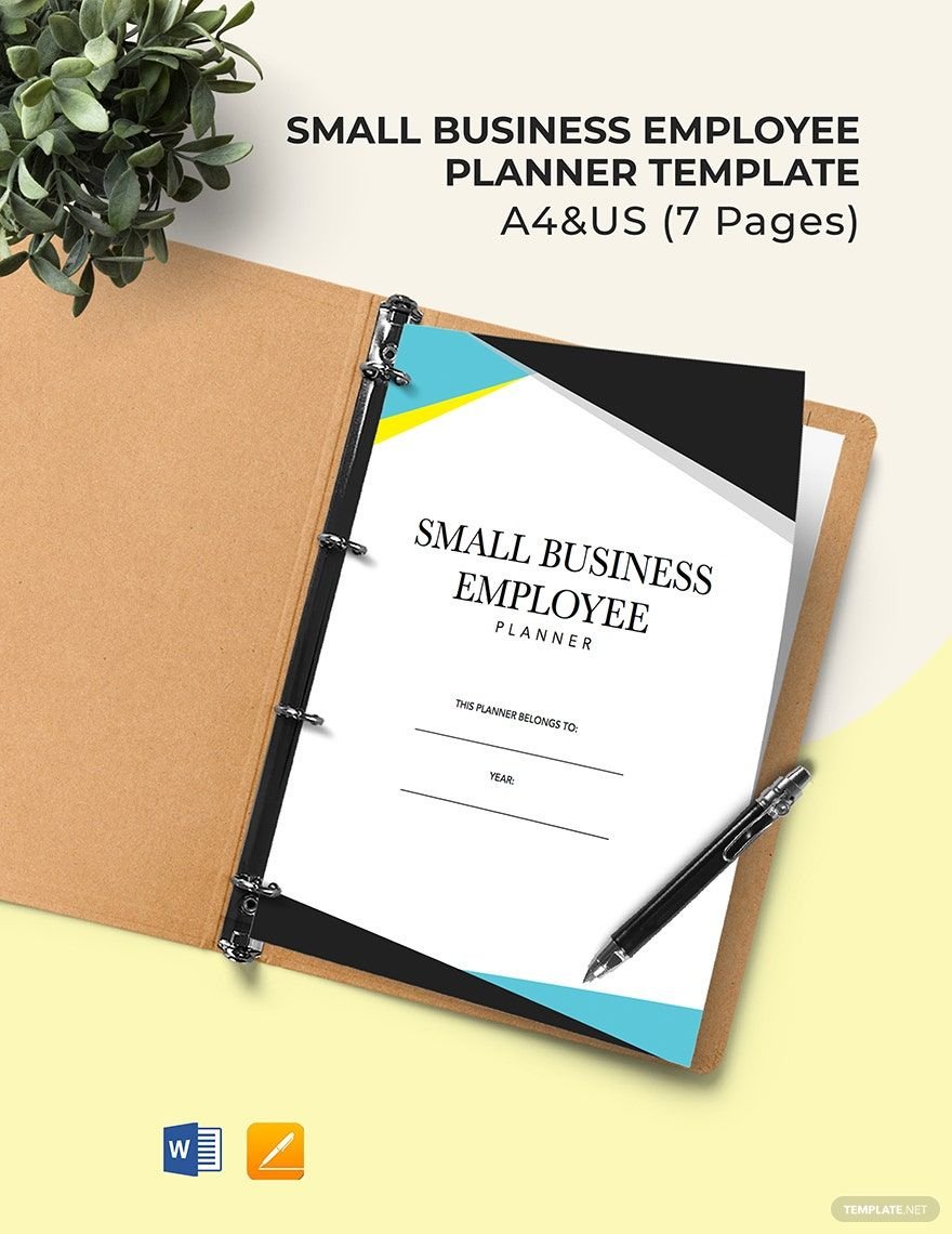Small Business Employee Planner Template in Word, Google Docs, PDF, Apple Pages