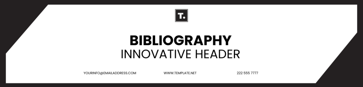 Bibliography Innovative Header Template