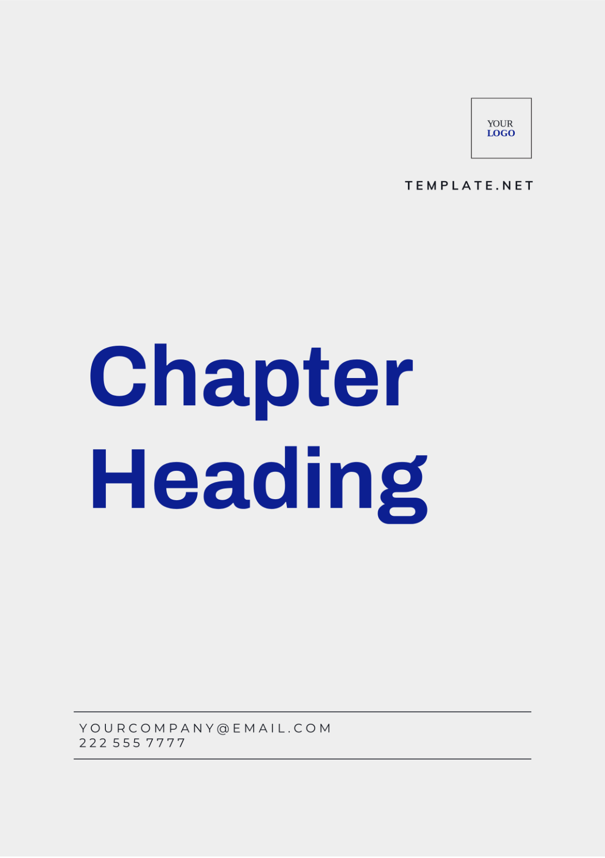 Chapter Heading Template - Edit Online & Download