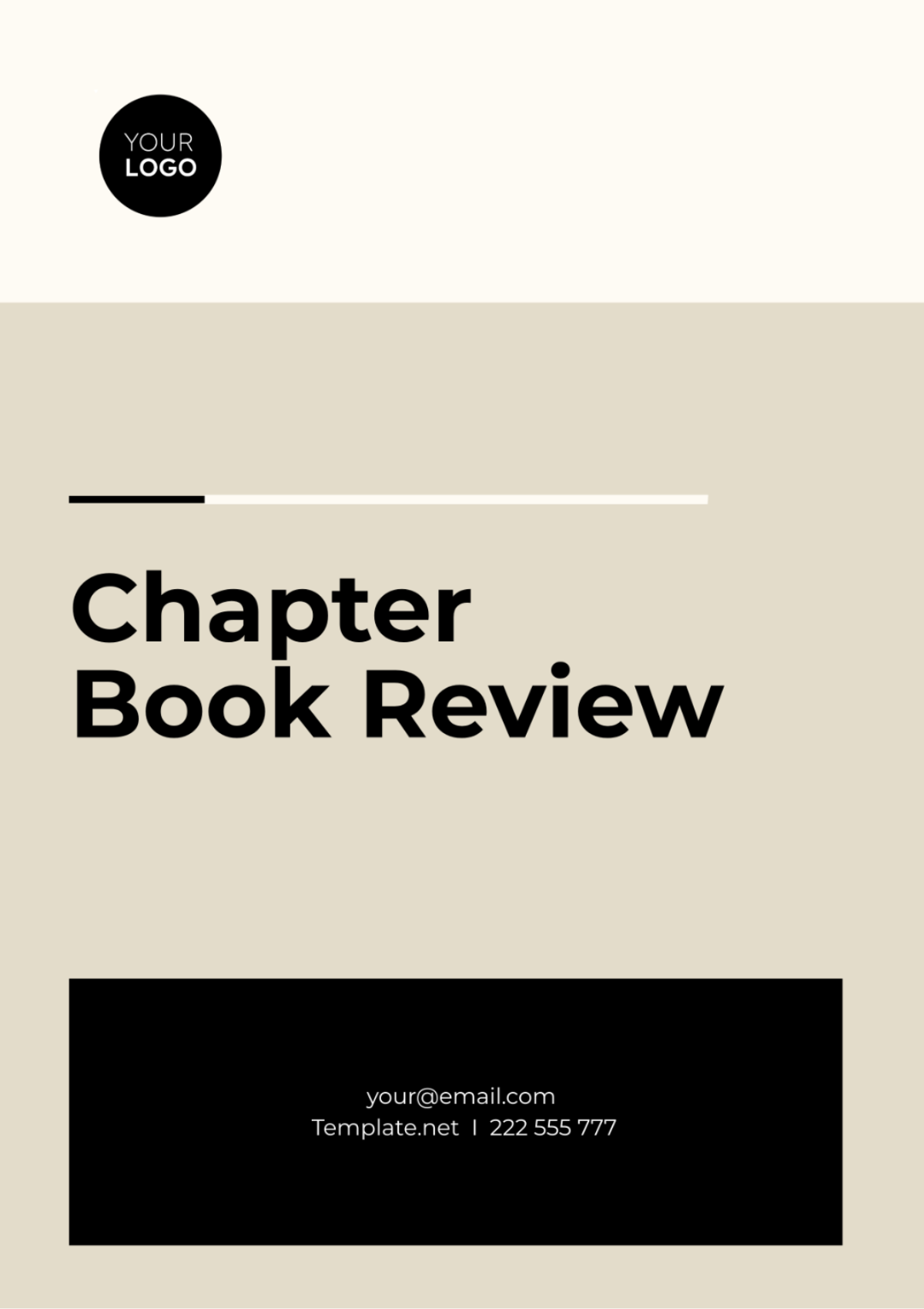 Chapter Book Review Template - Edit Online & Download