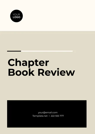 Free Chapter Book Review Template to Edit Online