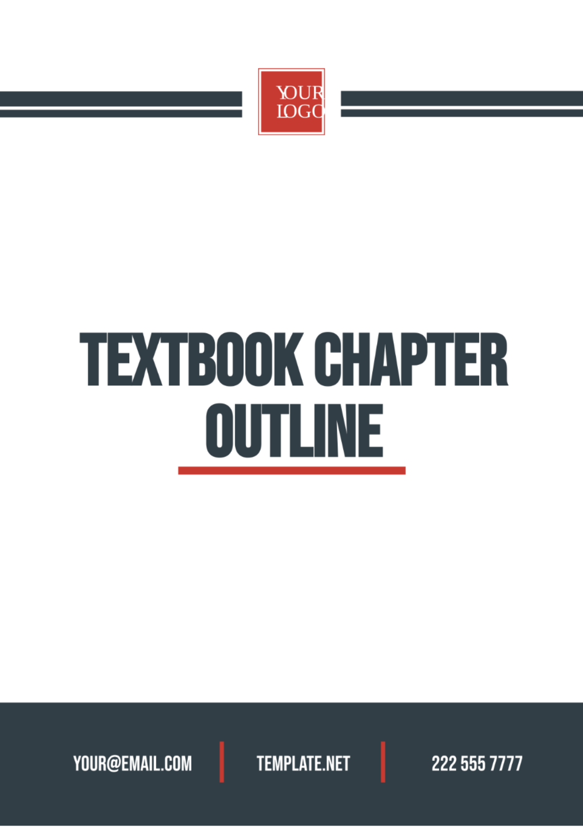 Textbook Chapter Outline Template