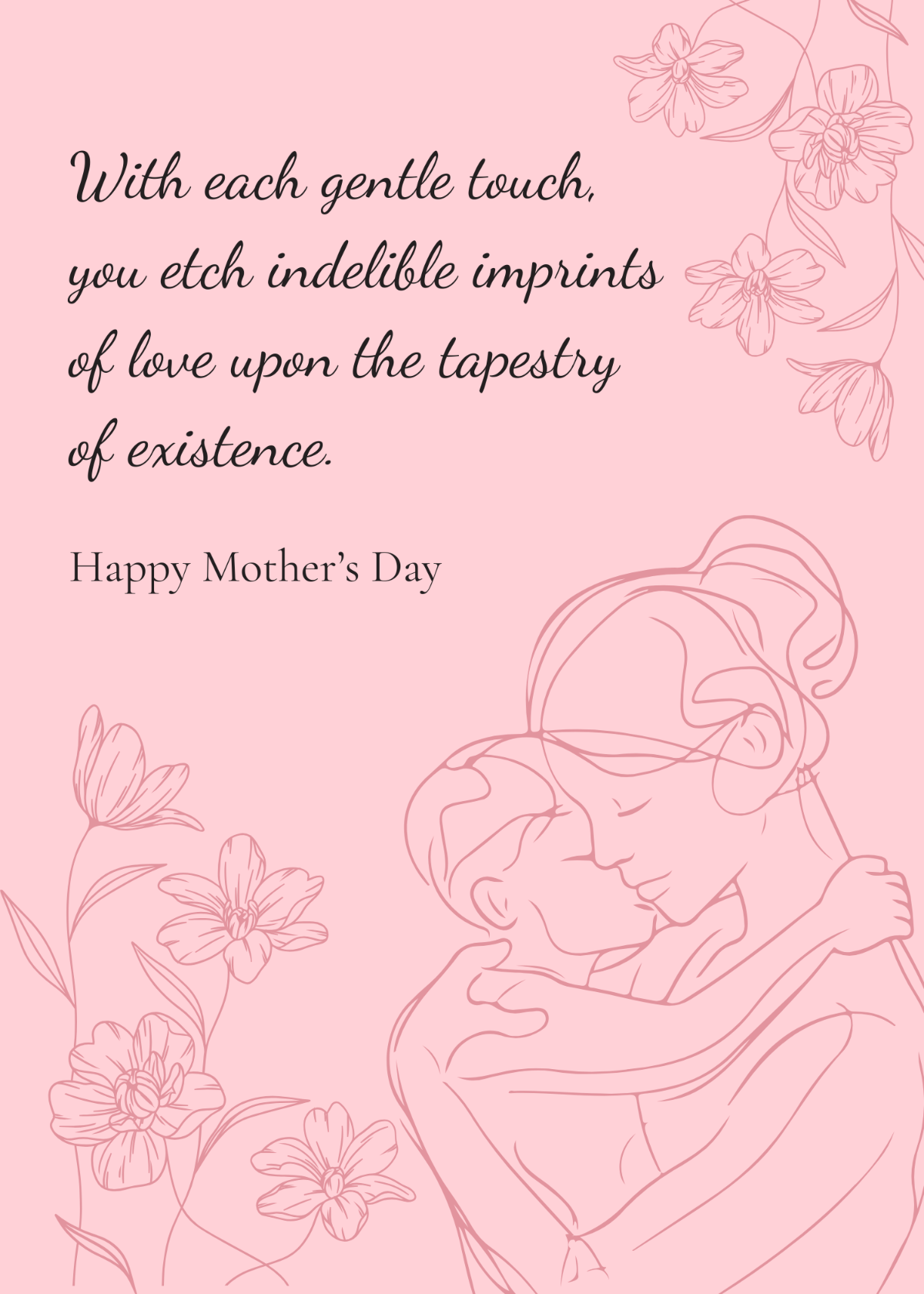 Mother's Day Inspirational Message Template