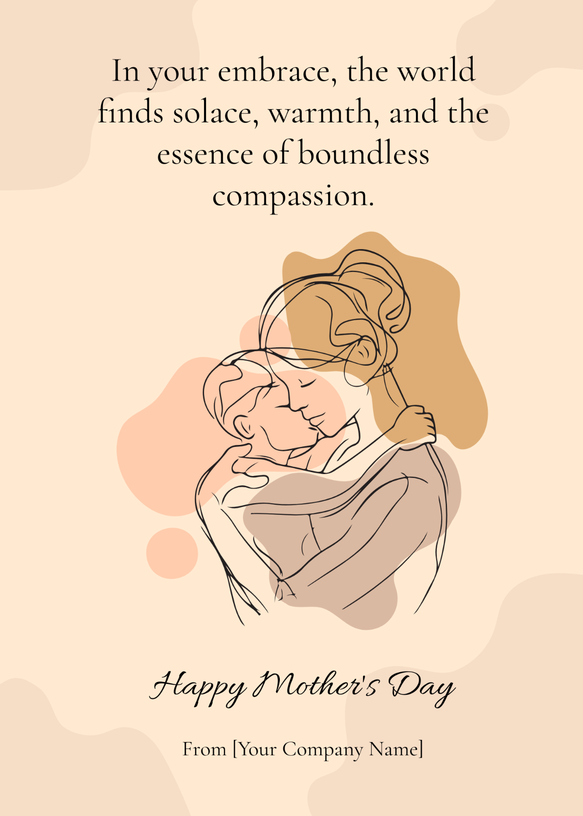 Mother's Day Message to all Mothers Template