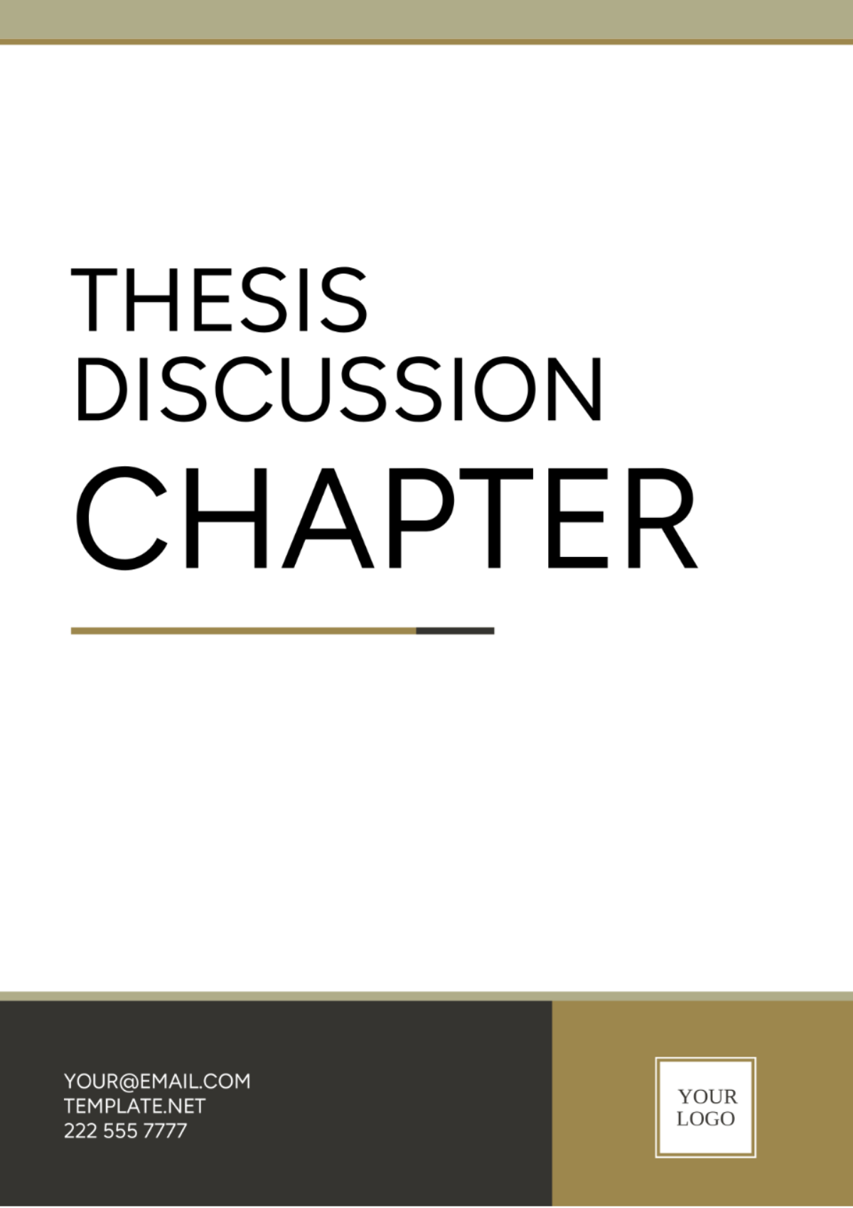 Thesis Discussion Chapter Template