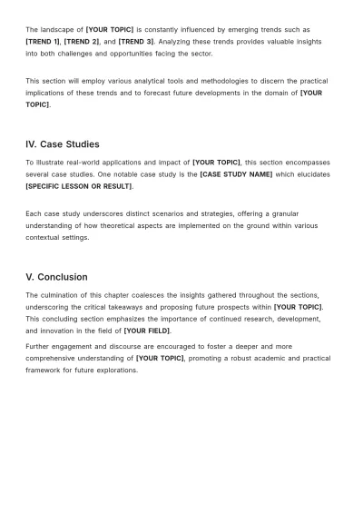 Free Page Chapter Template to Edit Online