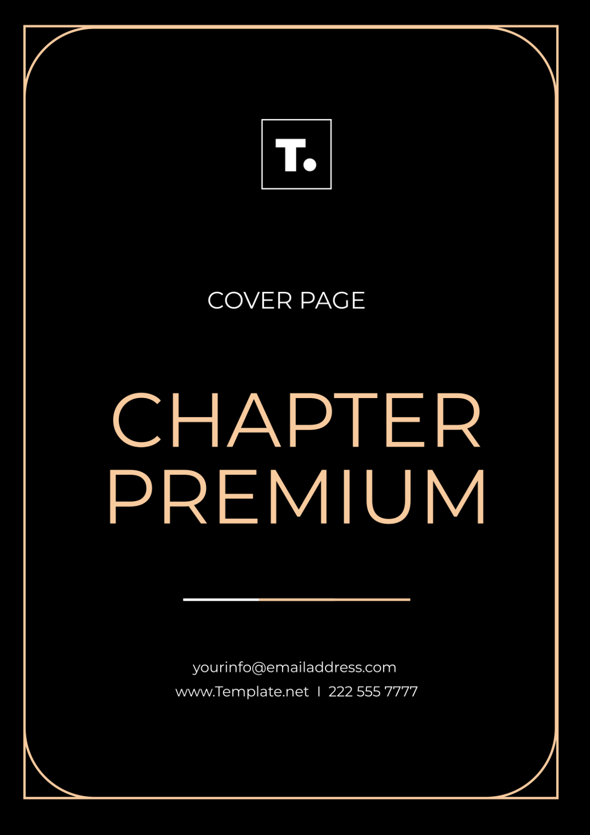 Free Chapter Premium Cover Page Template