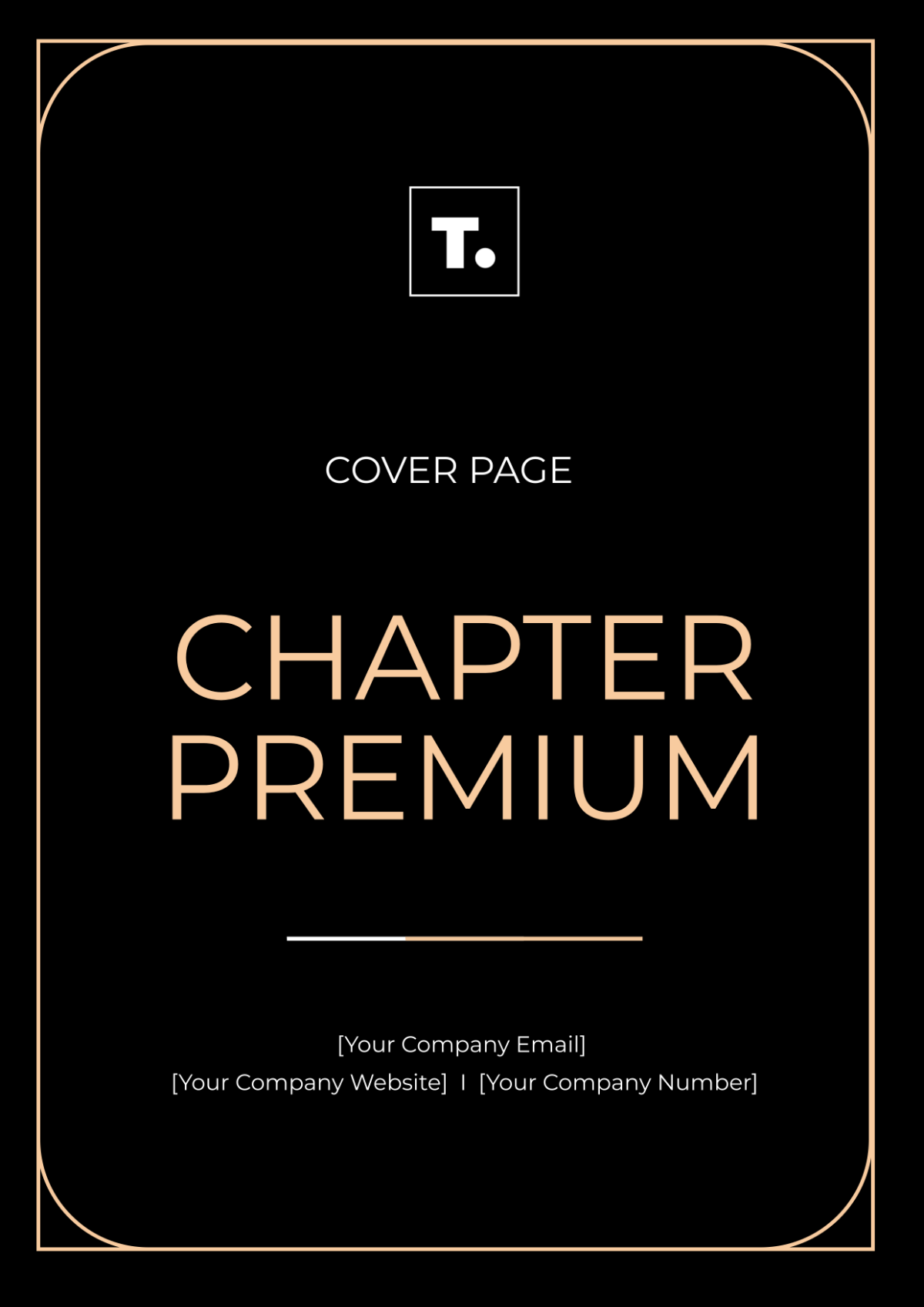 Chapter Premium Cover Page Template - Edit Online & Download Example ...