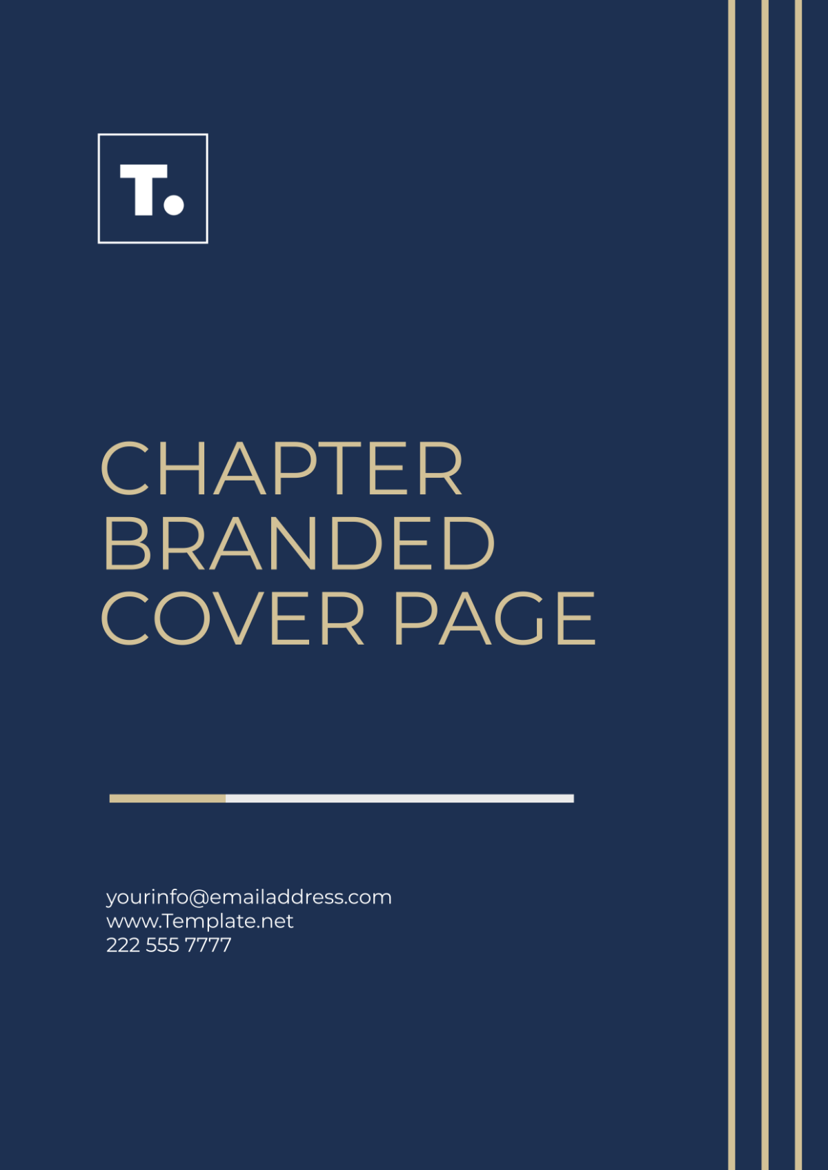 Chapter Branded Cover Page