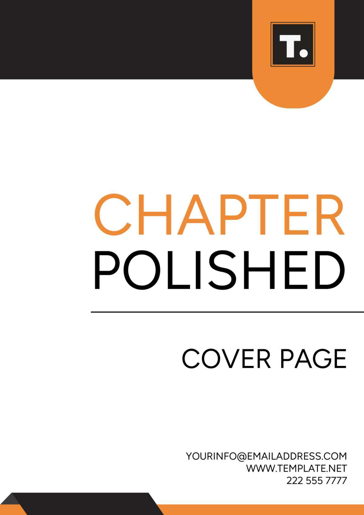 Free Chapter Polished Cover Page Template