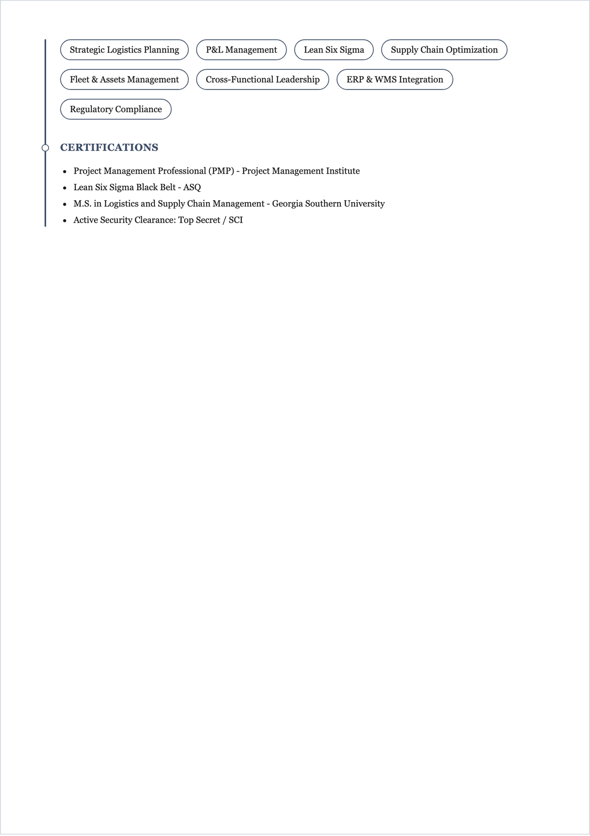 Free Military to Civilian ATS Resume Template, AI Resume Builder