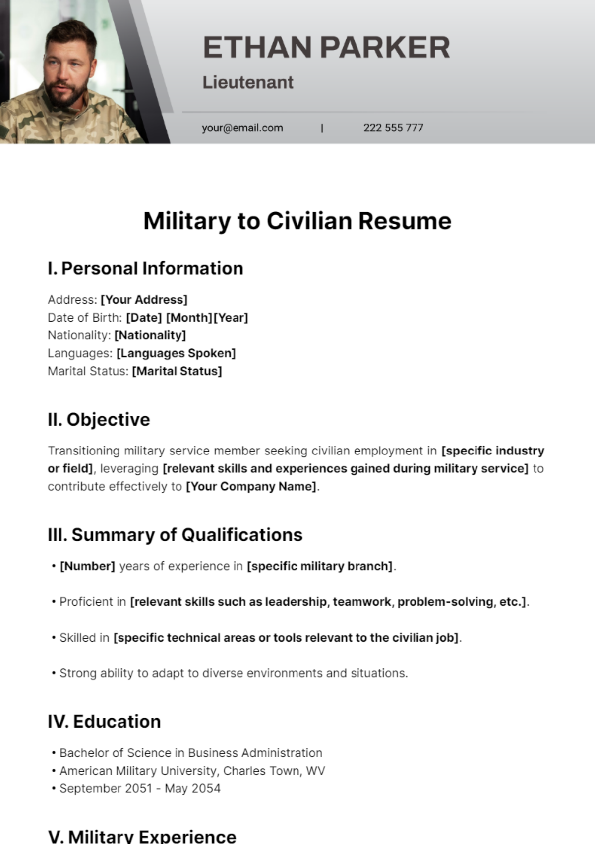 Free Pink Resume Template To Edit Online