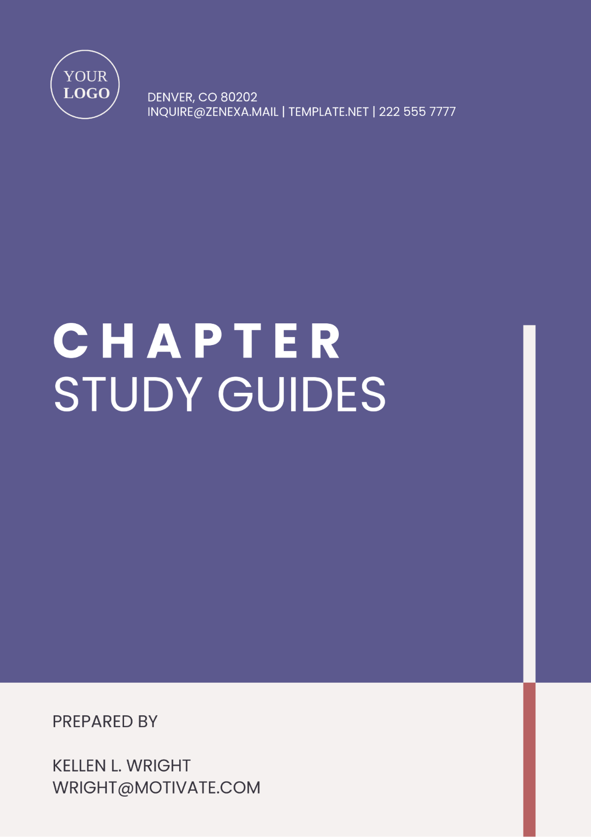 Chapter Study Guides Template - Edit Online & Download